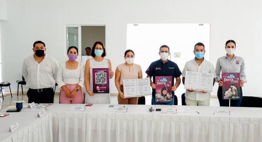 Ayuntamiento firma convenios con CIJ y CANIRAC para prevenir violencia contra la mujer