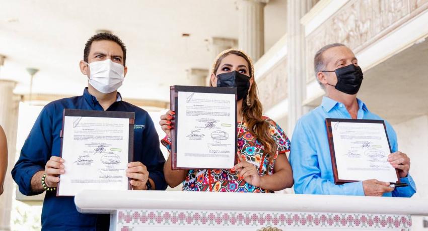 Se concreta entrega de El Partenón al gobierno que encabeza Jorge Sánchez Allec  *El edificio será convertido en centro turístico-cultural,  informa el alcalde de Zihuatanejo  La gobernadora Evelyn Salgado Pineda y el presidente Jorge Sánchez Allec, firma