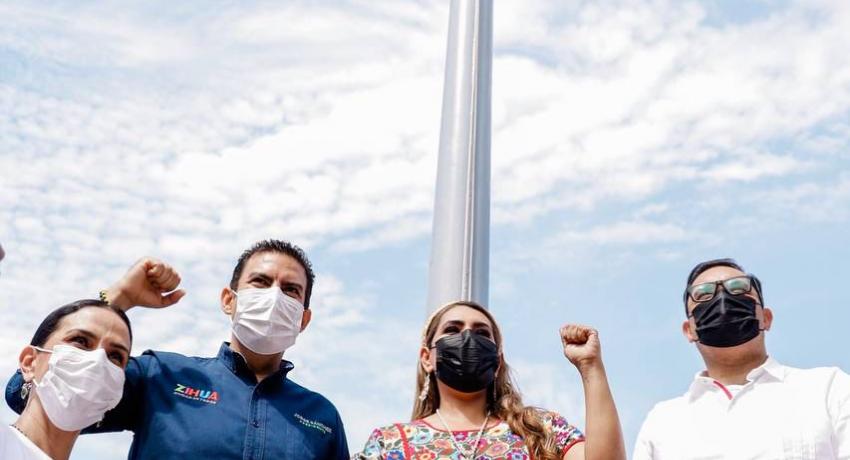 Se concreta entrega de El Partenón al gobierno que encabeza Jorge Sánchez Allec  *El edificio será convertido en centro turístico-cultural,  informa el alcalde de Zihuatanejo  La gobernadora Evelyn Salgado Pineda y el presidente Jorge Sánchez Allec, firma