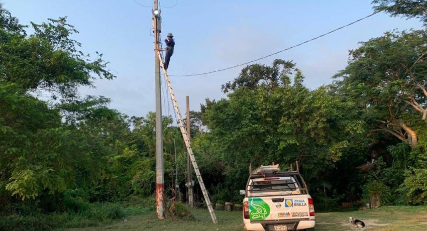 Gobierno de Jorge Sánchez Allec sigue mejorando resultados en alumbrado público.