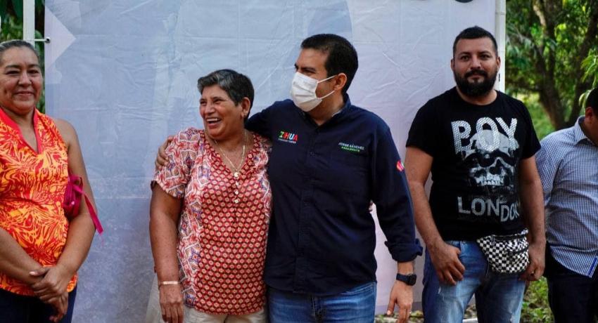 Presidente Jorge Sánchez cumple con inicio de construcción de puente-vado en El Zarco