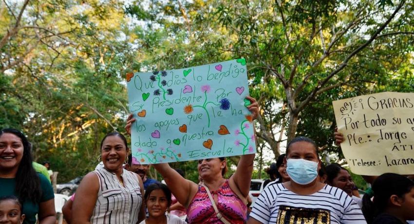 Presidente Jorge Sánchez cumple con inicio de construcción de puente-vado en El Zarco