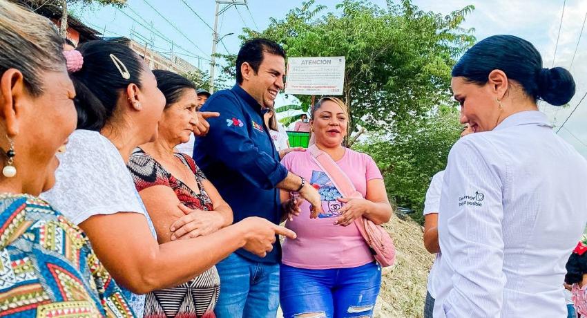 Presidente Jorge Sánchez Allec da inicio a ampliación de red de agua potable en Ampliación Buenos Aires