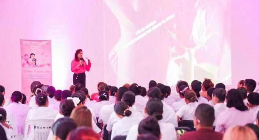 Jorge Sánchez Allec y  Lizette Tapia Castro llaman a fortalecer cultura de prevención contra cáncer de mama