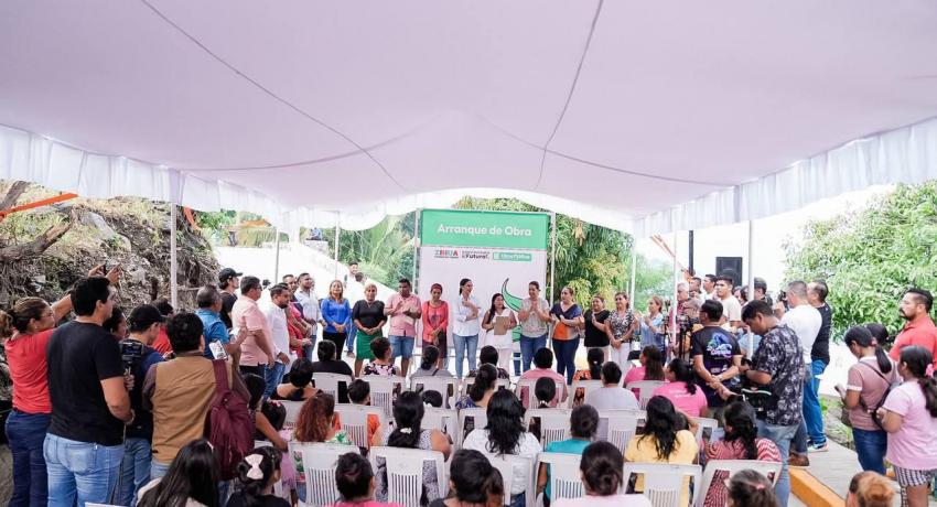 Primer día en el cargo y primer arranque de obra de la nueva administración.