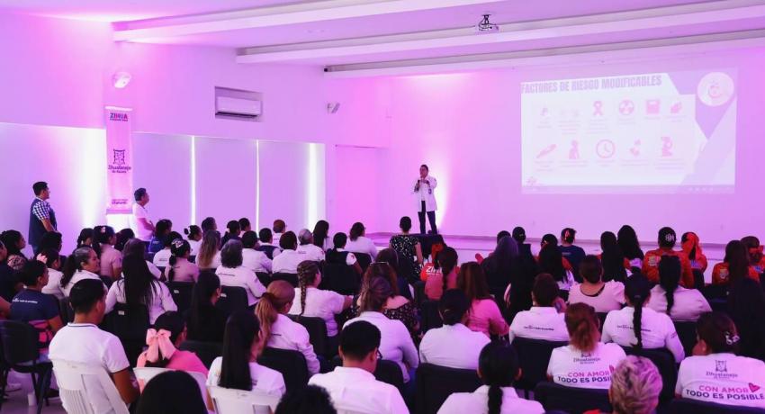 Gobierno de Lizette Tapia Castro inicia acciones de prevención del cáncer de mama.