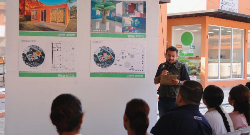 Gobierno de Lizette Tapia Castro inicia construcción de comedor y estancia infantil para su personal