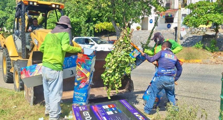 Dirección de Servicios Públicos mantiene la limpieza en puntos de recolección para evitar focos de infección y conservar un Zihua Limpio.