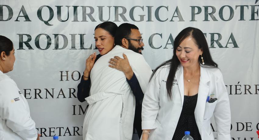 Arranca jornada quirúrgica de prótesis de rodilla y cadera.