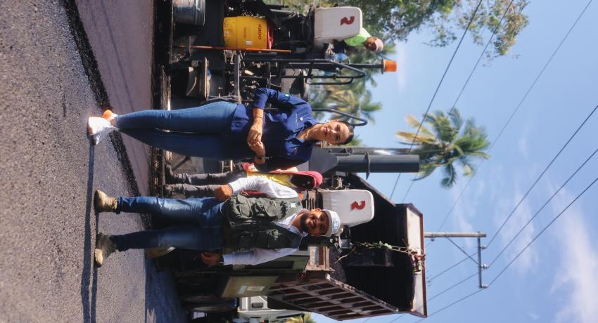 Zihuatanejo avanza con obra pública mejorando la movilidad y la imagen del municipio