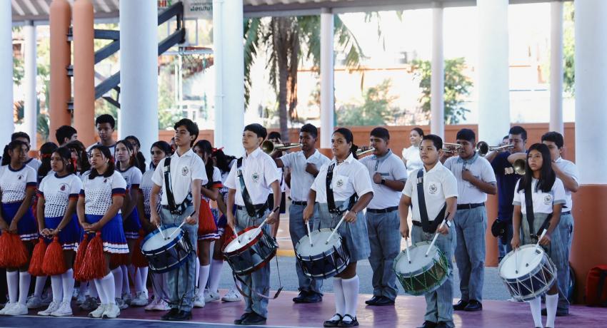 Presidenta Lizette Tapia Castro inaugura los Juegos Deportivos Escolares 2026 que se desarrollan en Zihuatanejo.