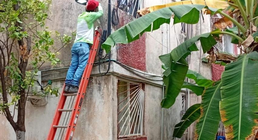 Servicios Públicos atiende la calle Mar Egeo, acceso al Hospital General