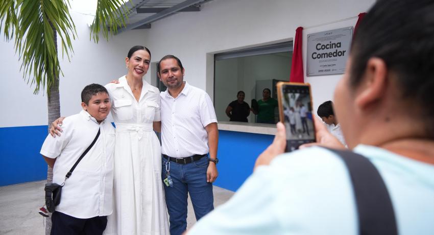 Presidenta Lizette Tapia Castro entrega cocina-comedor escolar para beneficiar a más de 290 alumnos